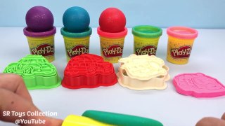 Learn Colors Play Doh Balls Nursery Rhymes Robocar POLI Molds Kinder Joy Ooshies Shopkins Surprise