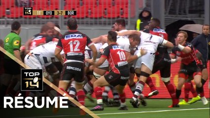 TOP 14 - Résumé Oyonnax-Bordeaux Bègles: 9-39 - J6 - Saison 2017/2018