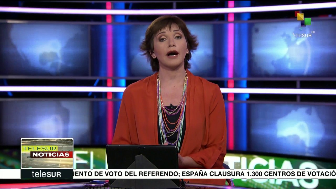 Sindicalistas españoles marchan contra el referendo de Cataluña