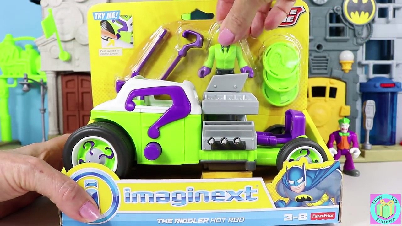 Imaginext Riddler Hot Rod vs Batman Copter Part 1