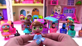 Boss Baby Helps Paint Color Change LOL Surprise Baby Dolls - Color Changing DIY Nail Polish