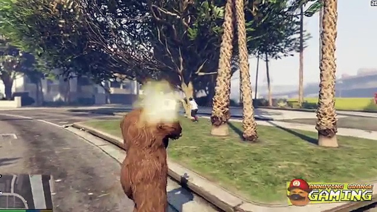 Annoying Orange - GTA V: 4th of July Bigfoot!