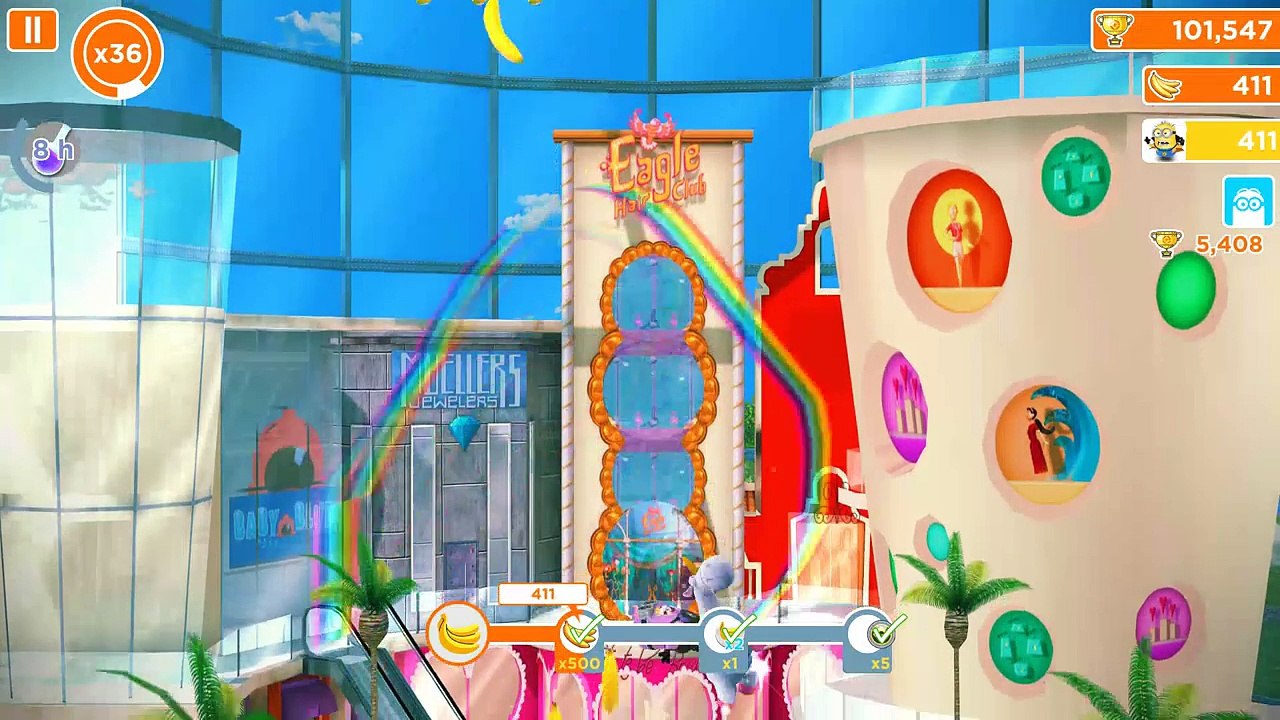 Despicable ME:Minion Rush - CHAMPION RUN - Collect as many Bananas |Disney Kids Toy（小黄人游戏）