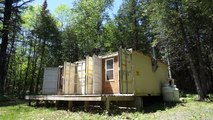 Living Off-Grid in a Self-Built 20ft Shipping Container Mobile Home