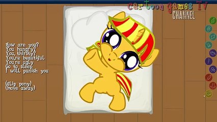 Joy Pony 5: Sunset Shimmer home. Caring games for kids