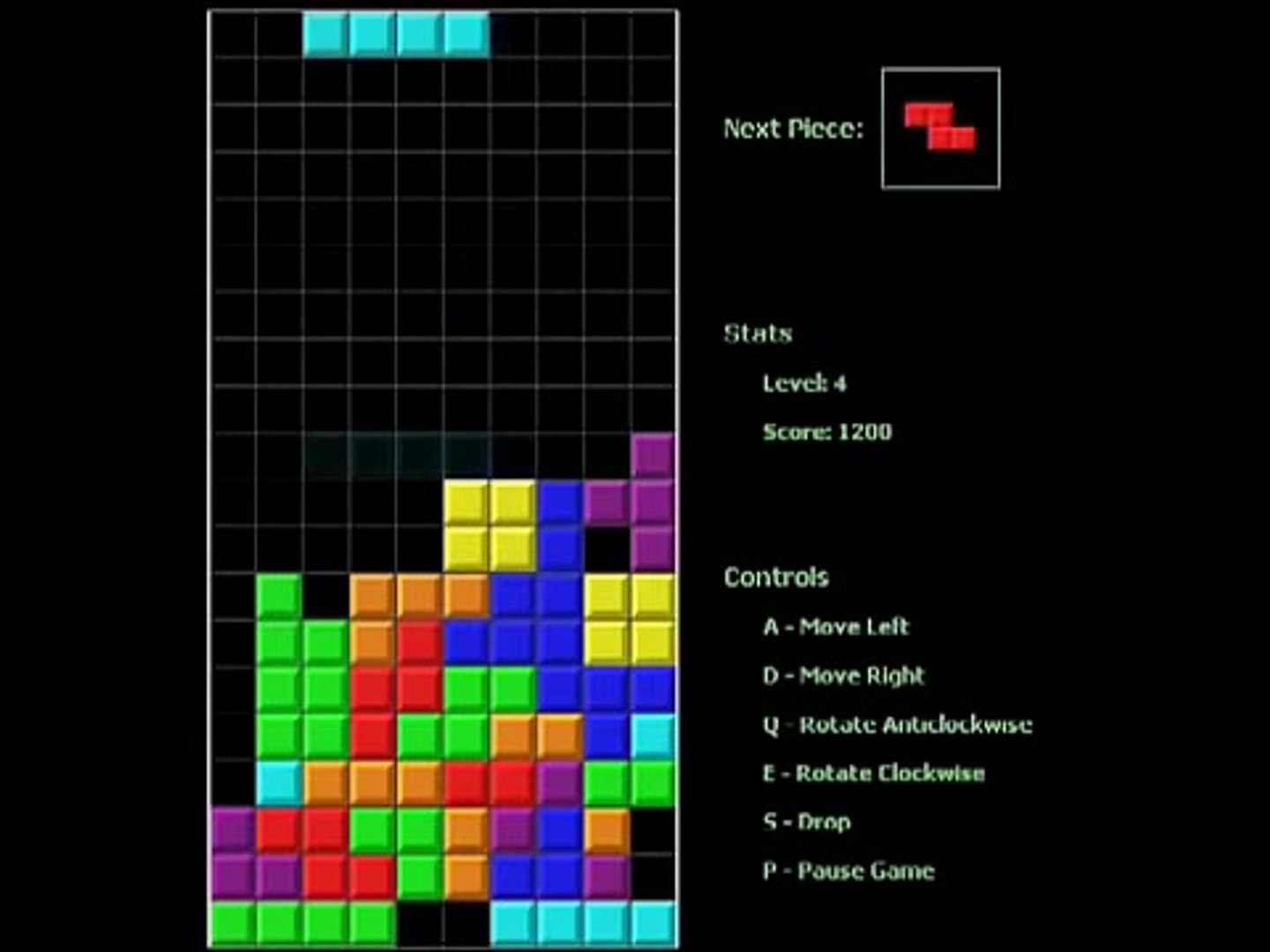 Java - Tetris Game (Source Code)