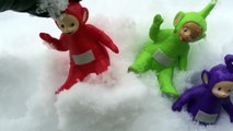 NOO NOO and TELETUBBIES Toys Frozen in GIANT ICE CUBES!