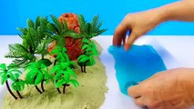 Learning Sea Animals Names for Children Ocean Blue Water Color Shark Slime Beach Sand Toys for kids