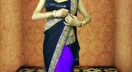 Sexy Bollywood Saree Drape-How To Wear Saree Like Ketrina Kaif