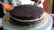 How to decorate Eggless Chocolate Ruffles Cake