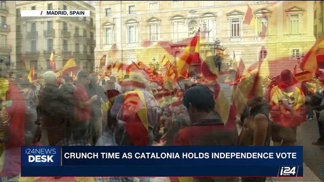 i24NEWS DESK | Crunch time as Catalonia holds independence vote | Sunday, October 1st 2017