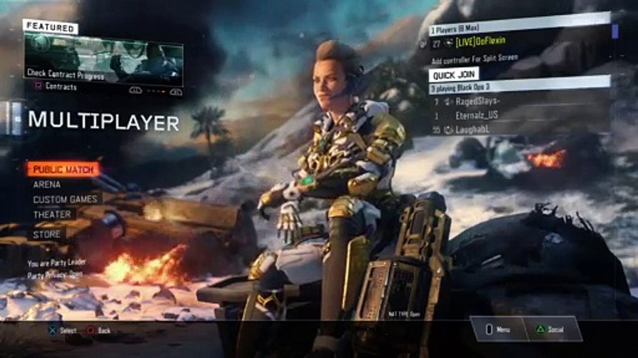 Black ops 3 FIRST STREAM W/Followers