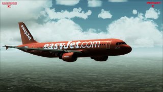 Realistic Flight Simulator X, Easyjet Airbus A320, Brussells to Liverpool