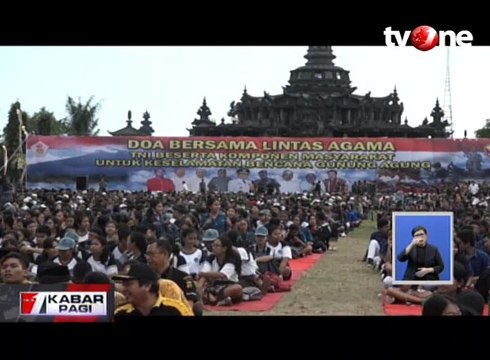 Gunung Agung Awas, Doa Bersama Lintas Agama Digelar di Bali
