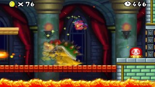 New Super Mario Bros DS - All Bosses with Super Stars