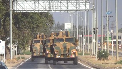 Hatay'ın Suriye'ye Sıfır Noktasına Askeri Sevkıyat Sürüyor