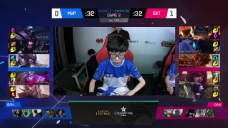 SKT vs MVP Game 2 | Faker Get MVP Again =) | LCK Summer 2017 Week 5 Day 5 | SK Telecom T1