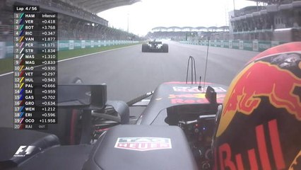 Grand Prix de Malaisie - Max Verstappen dépasse Lewis Hamilton !