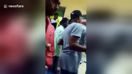 ICYMI: Horrifying moment a crowded balcony falls on temple worshippers