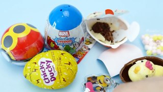 Special Pokemon, Chincky Ducky, Minion & Marvel Avengers Surprise Eggs with Toys