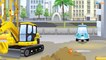 Tracteur Curieux pour bébés - Tracteur et Remorque CONSTRUCTION D'UNE VOITURE! Dessin animé voiture