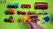 Learning Street Vehicles Names: Double Decker, Garbage Truck, Mail Truck, Train, Tram, Taxi for Kids