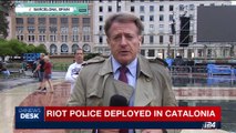 i24NEWS DESK | Riot police deployed in Catalonia | Sunday,October 1st 2017