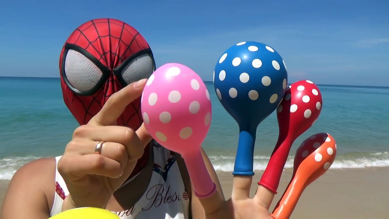 Baby Balloon Song for Learning Colors with Finger Family Nursery Rhymes & Video for Children