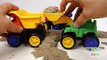 Dump Truck Kinetic Sand Cement Concrete Mixer Truck Wheel Loader Toys Playing Squishy Moon Sand