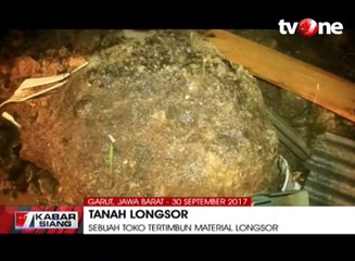 Hujan Deras, Toko Bangunan Tertimbun Materi Longsor
