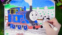 How to Draw Hugo ♦ Thomas and Friends ♦ Drawing and Colors Learning video for Preschoolers