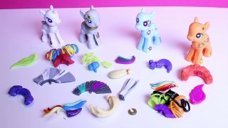 Play Doh My Little Pony Rainbow Dash Zecora Applejack MLP My Little Pony POP Toy Videos