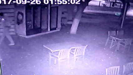 Kafe Hırsızı Kamerada