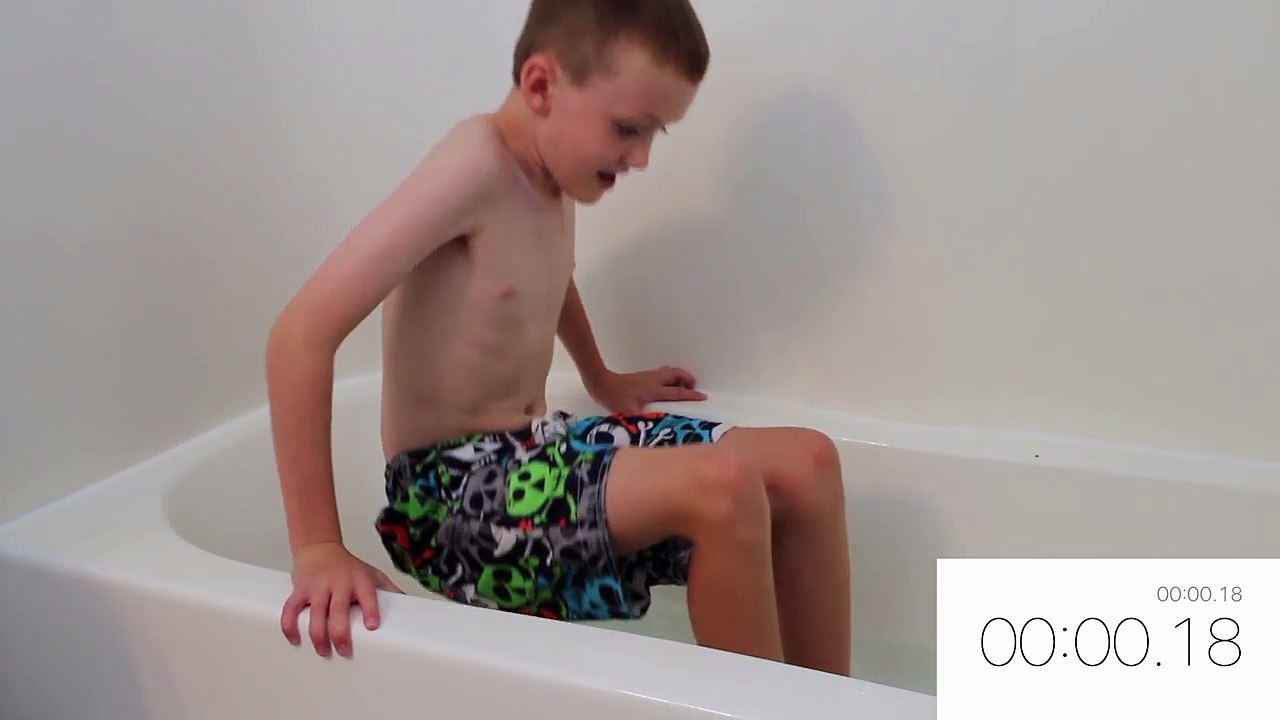 ICE BATH CHALLENGE KIDS!