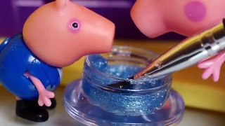 Fun toy video for kids - BAD BABY FUNNY PIG TOY MAKEOVER mother pig toy and dead pig toy