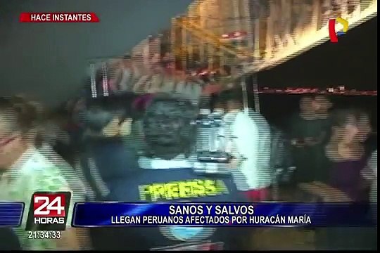 Sanos y salvos: llegan al Perú los peruanos afectados por huracán María en Puerto Rico