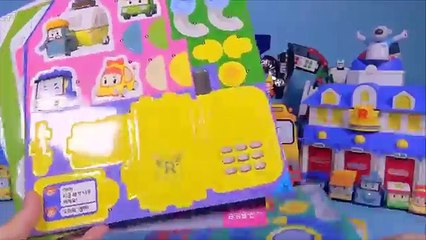 Poli car Paper toy & Robocar Poli Bowling game toys