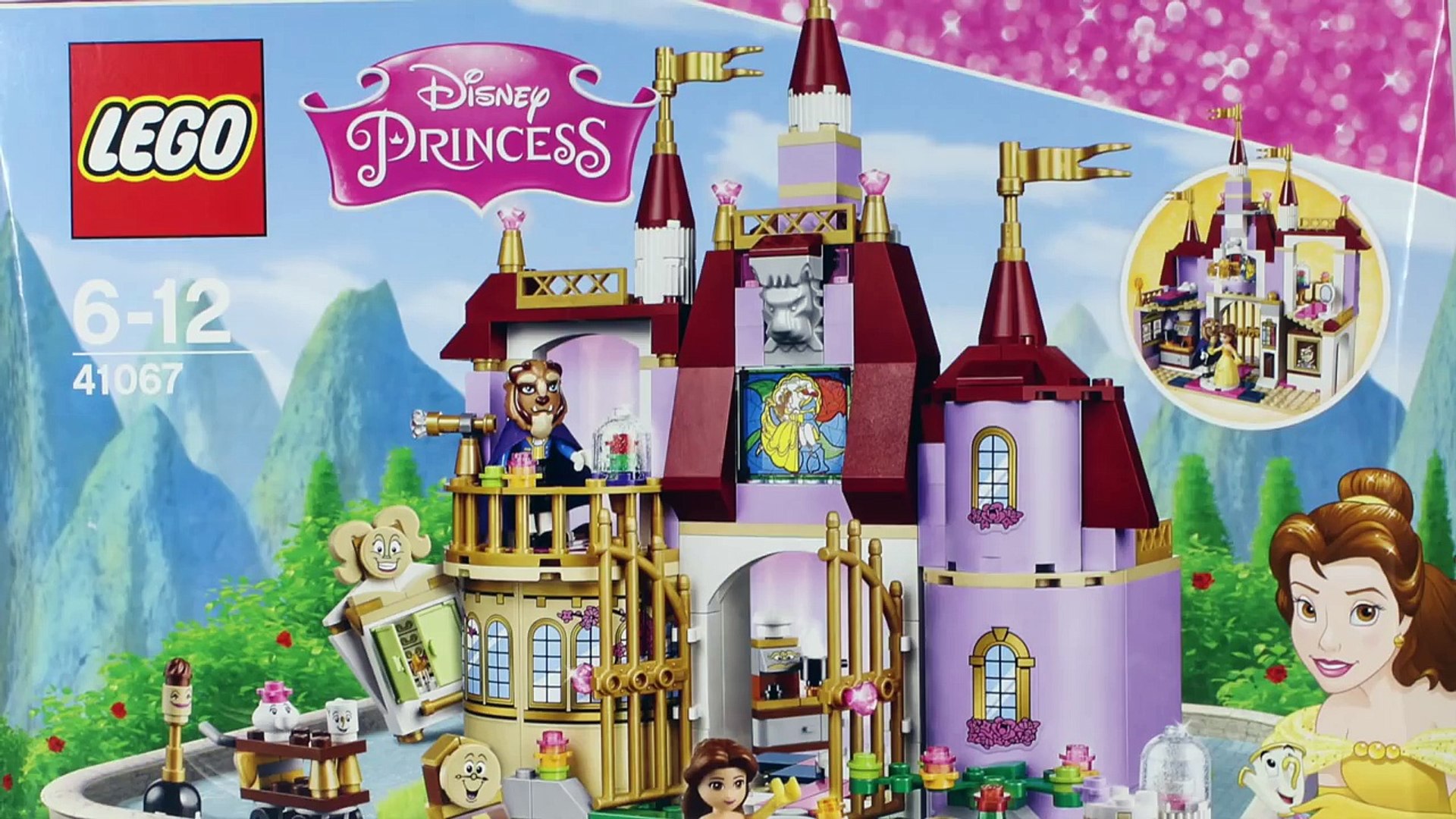 Lego Disney Princess Belles Enchanted Castle Playset Toy Unboxing Speed Build Video Dailymotion