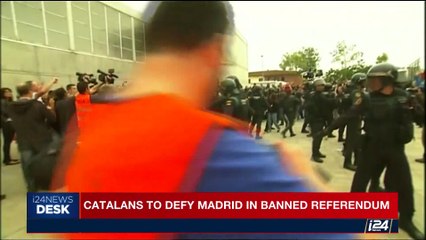 i24NEWS DESK | Catalan President blasts 'unjustified violence' | Sunday, October 1st 2017