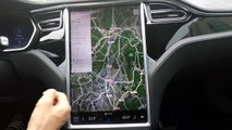 [한국에서 테슬라 타기] Tesla Model S Review 4_센터스크린과 클러스터 화면/내비게이션/UI