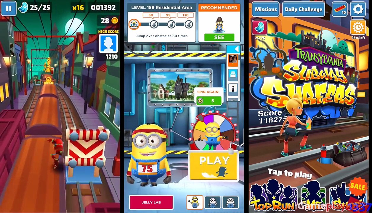 Despicable Me: Minion Rush - JOGGER vs Subway Surfers - TAGBOT vs TASHA