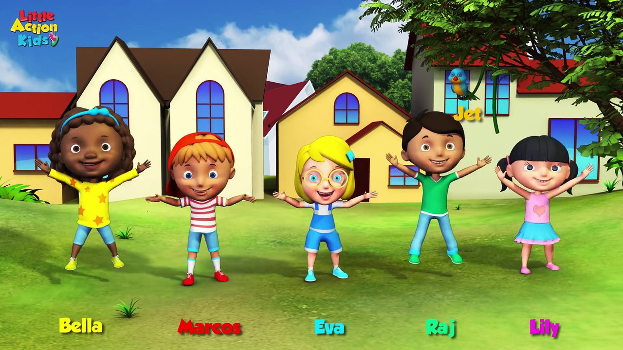 Santa Claus Song with Actions   Christmas Kids Songs by Little Action Kids