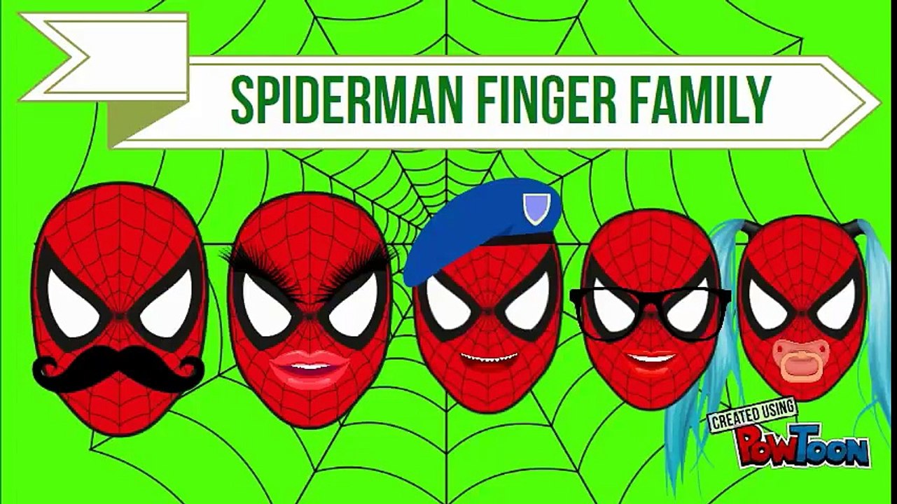 Spiderman Finger Family Nursery Rhymes - Kids Song MG