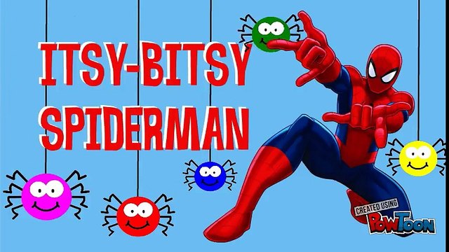 The Itsy-Bitsy Spider With Spiderman - Kids Songs MG