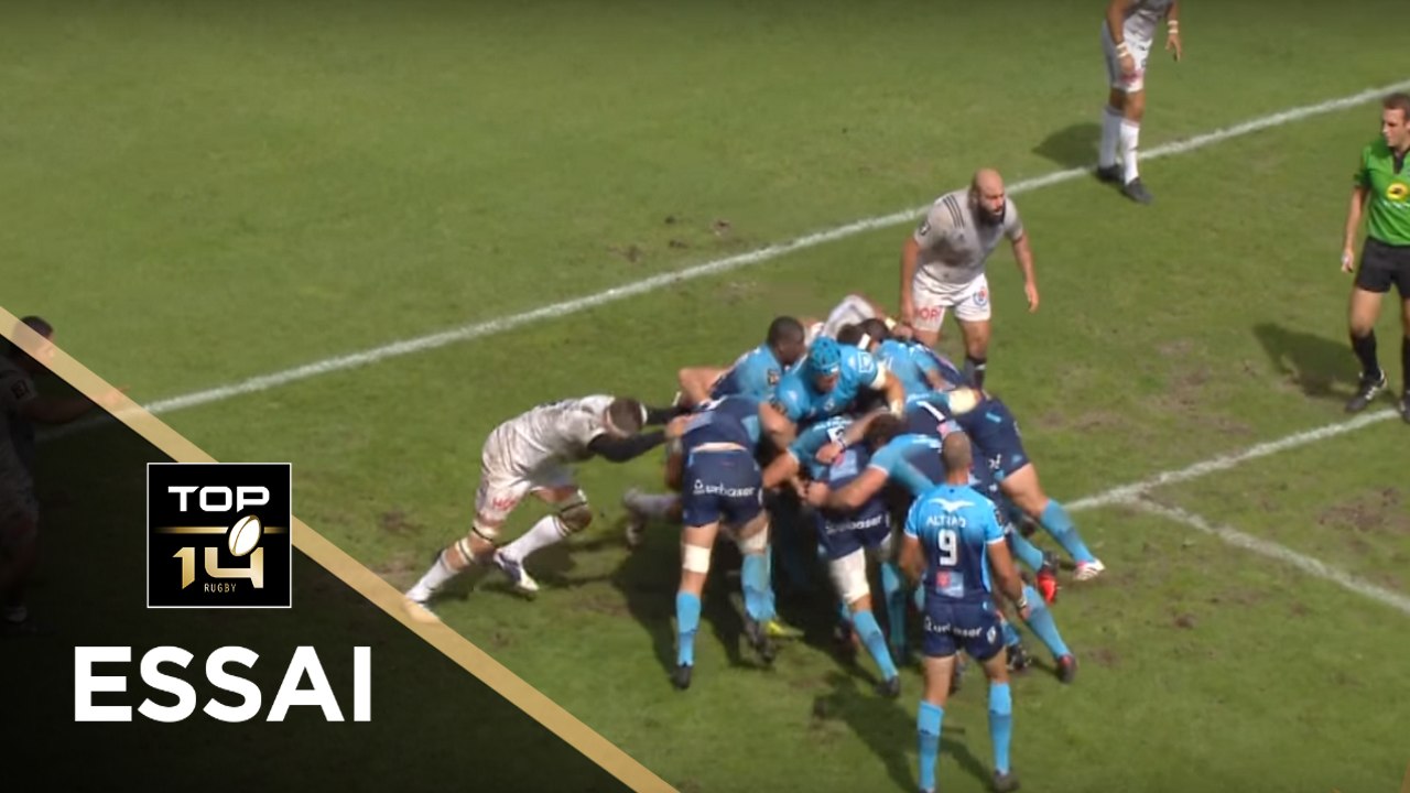 TOP 14 - Essai Bismarck DU PLESSIS 2 (MHR) - Montpellier - Brive - J6 - Saison 2017/2018