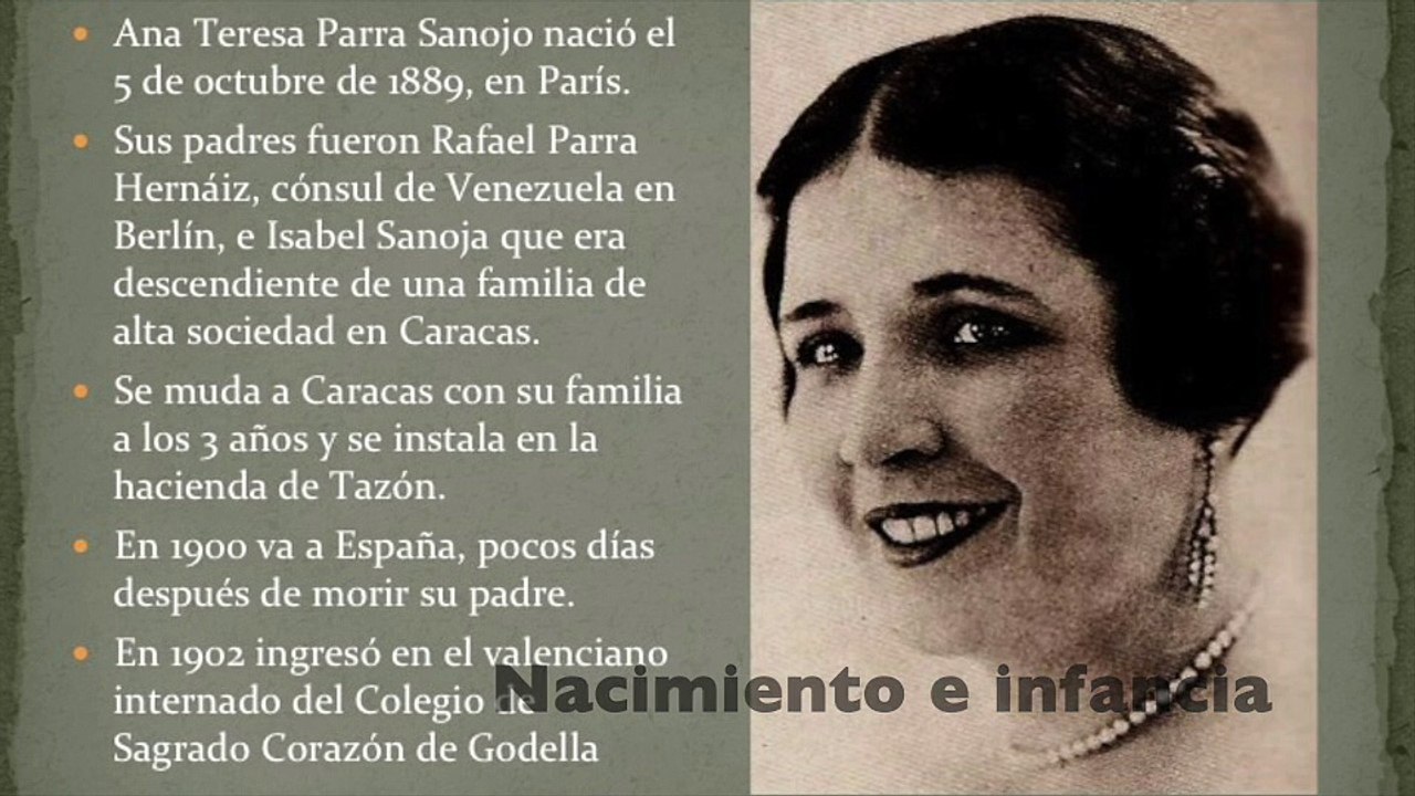Mariana Flores de Camino: Biografía de María Teresa de la Parra
