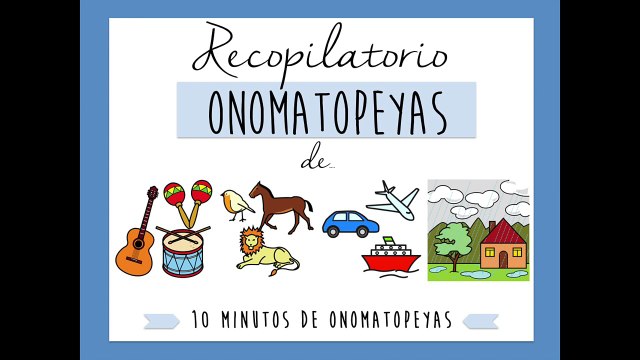 Sonidos de onomatopeyas para niños | Ejercicios discriminación auditiva