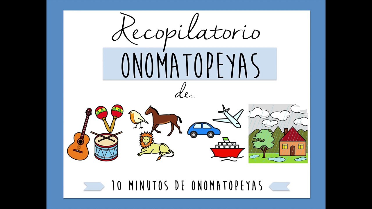 Sonidos de onomatopeyas para niños | Ejercicios discriminación auditiva
