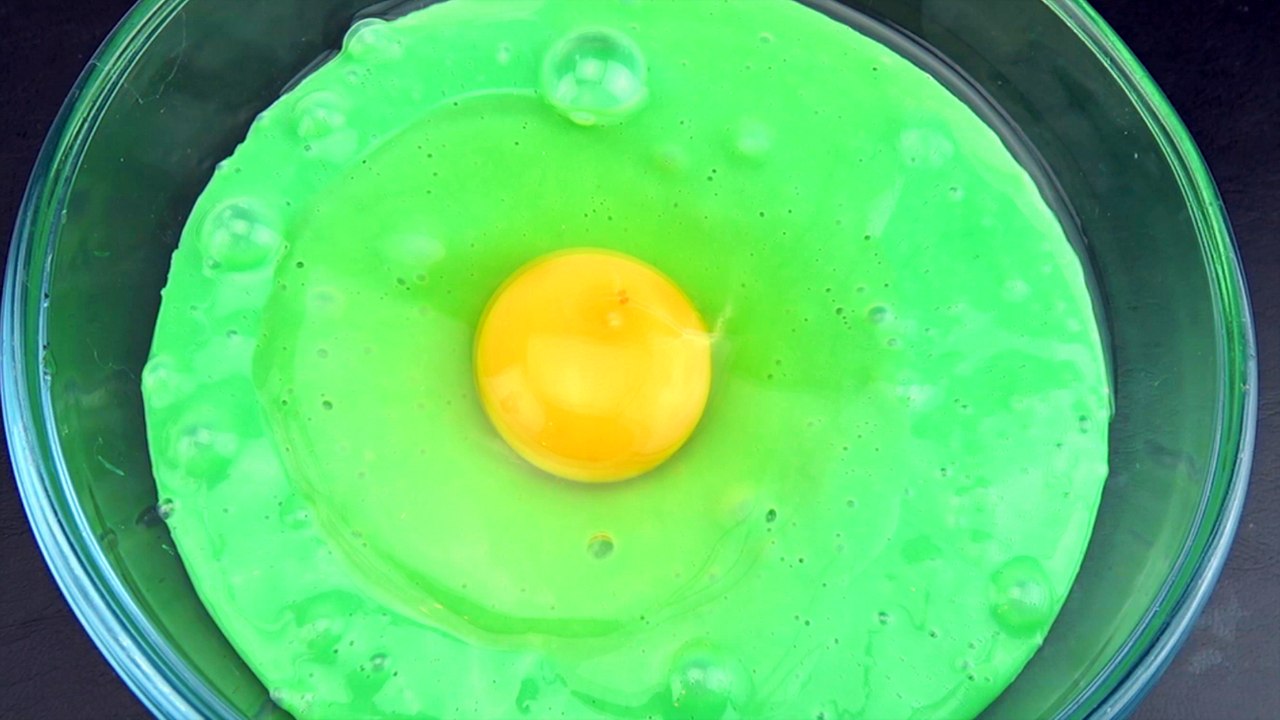 Slime mixing with egg | Oddly Satisfying Slime ASMR Video