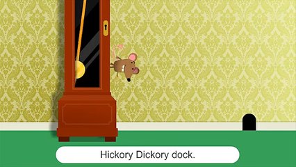 Hickory Dickory Dock - Nursery Rhyme With Lyrics   Cartoon Animation Rhymes & Songs for Children